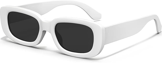 Retro Rectangle Kids Sunglasses 90’s Vintage Fashion Narrow Square Frame Glasses Shades for Girls Boys UV Protection