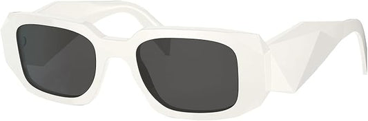 BUTABY Trendy Rectangle Sunglasses for Women Men Retro Sun Glasses Vintage Fashion Square Frame