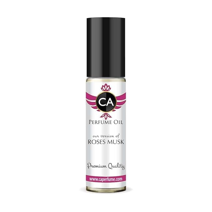 CA Perfume Impression of Roses Musk for Women Fragrance Oil Floral Woody Musk Scent Long Lasting Perfumes for Women Travel Size TSA Ready Mini Parfum Body Oil Roll-on 0.33 Fl Oz 10ml