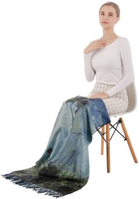 Scarf Shawl Wraps for Women Pashmina Soft Cashmere Scarf Printed Large Blanket Scarf Warm for Fall Winter