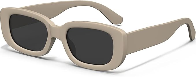 Retro Rectangle Kids Sunglasses 90’s Vintage Fashion Narrow Square Frame Glasses Shades for Girls Boys UV Protection