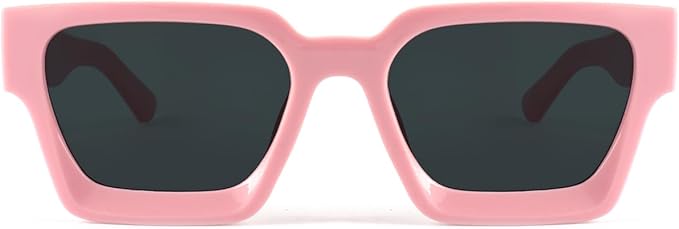 Trendy Square Sunglasses for Men Women Fashion Thick Rectangle Sun Glasses UV Protection Shades Designer Style