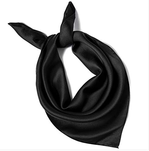 ANDANTINO 100% Mulberry Silk Scarf -21” Lightweight Square Neckerchief – Breathable Digital Printed Scarves with Gift Packed