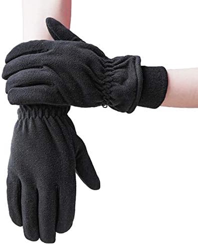 SKYDEER Winter Gloves with Soft Deerskin Suede Leather & Thermal Polar Fleece & Warm 3M Thinsulate Insulation (SD8661T)