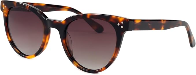 Trendy Round Polarized Women's Sunglasses UV 400 Protection CO1019S