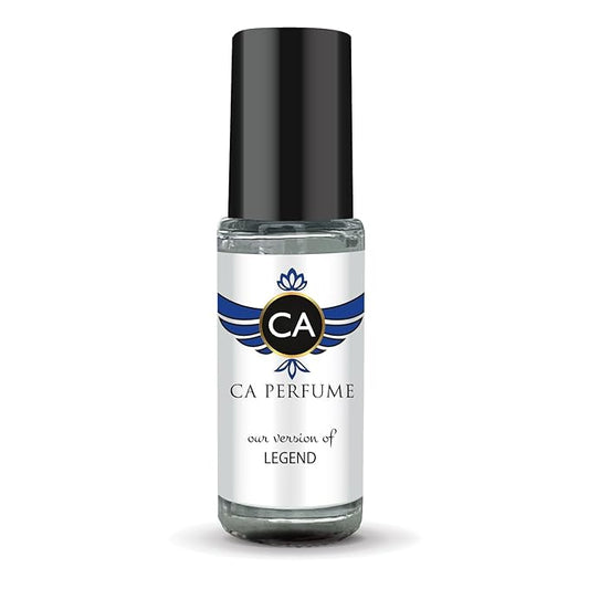 CA Perfume Impression of Legend for Men Perfume Oil Aromatic Fougere Scent Long Lasting Cologne for Men Travel Size Mini Perfume Sample TSA Ready Body Oil Roll-on 0.14 Fl Oz 4ml