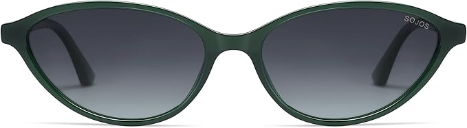 SOJOS Trendy Polarized Oval Sunglasses for Women Retro Chic 90s Shades Lightweight Sunnies SJ2656
