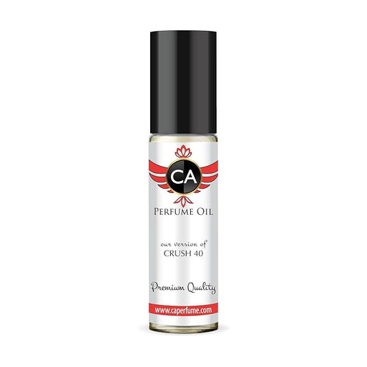 CA Perfume Impression of Crush 40 for Women Fragrance Oil Floral Fruity Gourmand Scent Long Lasting Perfumes for Women Travel Size TSA Ready Mini Parfum Body Oil Roll-on 0.33 Fl Oz 10ml