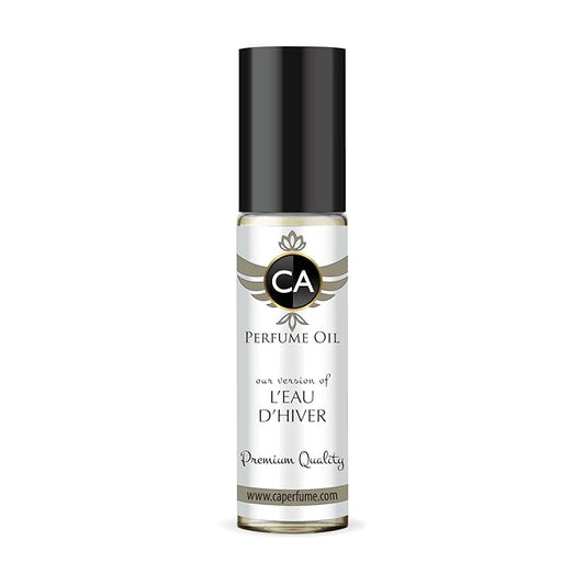 CA Perfume Impression of L'eau D'hiver Unisex Fragrance Oil Floral Woody Musk Scent Long Lasting Perfumes for Women & Men Travel Size TSA Ready Mini Parfum Body Oil Roll-on 0.33 Fl Oz 10ml