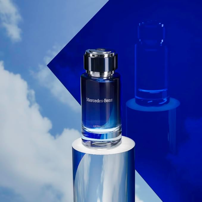 Mercedes Benz Ultimate Eau De Parfum Spray for Men - 4 Fl Oz - Luxury Long Lasting Fragrance with Notes Of Lavender, Apple & Cedar Wood - Perfume for Man