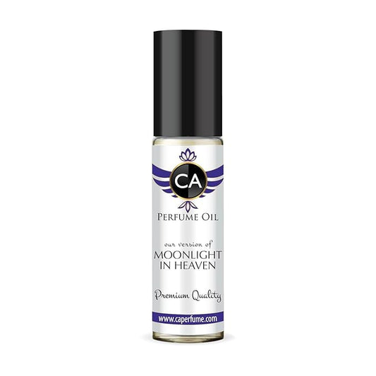 CA Perfume Impression of Moonlight In Heaven Unisex Fragrance Oil Aromatic Scent Long Lasting Perfumes for Women & Men Travel Size TSA Ready Mini Parfum Body Oil Roll-on 0.33 Fl Oz 10ml