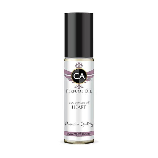 CA Perfume Impression of Heart for Women Eau De Parfum Floral Scent Long Lasting Perfumes for Women Travel Size TSA Ready for Day and Night Wear 0.33 Fl Oz 10ml