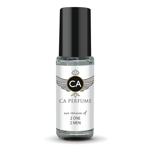 CA Perfume Impression of 2 One 2 Men Perfume Oil Woody Floral Scent Long Lasting Cologne for Men Travel Size Mini Perfume Sample TSA Ready Body Oil Roll-on 0.14 Fl Oz 4ml
