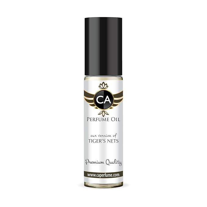 CA Perfume Impression of Tiger's Nets Unisex Fragrance Oil Amber Scent Long Lasting Perfumes for Women & Men Travel Size TSA Ready Mini Parfum Body Oil Roll-on 0.33 Fl Oz 10ml