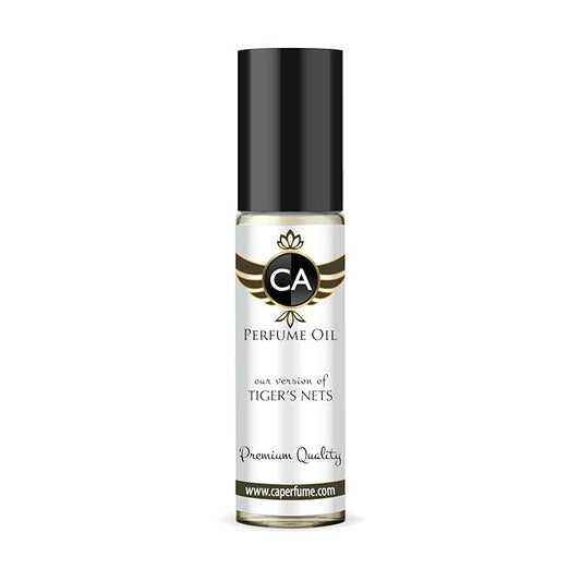 CA Perfume Impression of Tiger's Nets Unisex Fragrance Oil Amber Scent Long Lasting Perfumes for Women & Men Travel Size TSA Ready Mini Parfum Body Oil Roll-on 0.33 Fl Oz 10ml