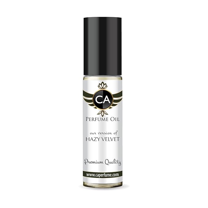 CA Perfume Impression of Hazy Velvet Unisex Fragrance Oil Oriental Woody Scent Long Lasting Perfumes for Women & Men Travel Size TSA Ready Mini Parfum Body Oil Roll-on 0.33 Fl Oz 10ml