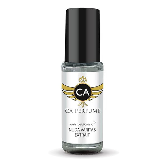 CA Perfume Impression of Nuda Veritas Extrait Unisex Fragrance Oil Floral Scent Long Lasting Perfumes for Women & Men Travel Size TSA Ready Mini Parfum Body Oil Roll-on 0.14 Fl Oz 4ml