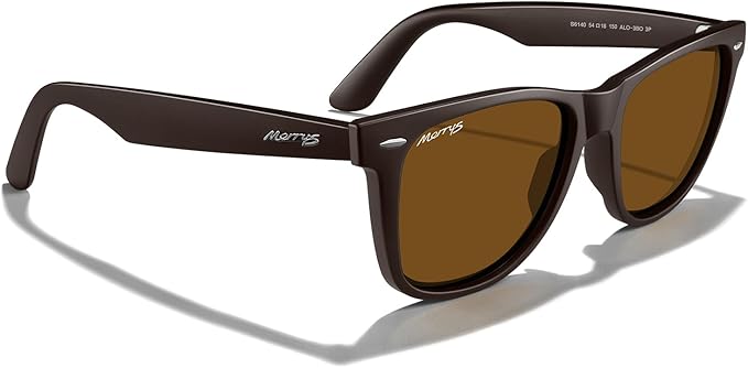 MERRY'S Classic Square Shape Polarized Sunglasses for Womens Mens Retro Designer UV400 Sun Glasses S6140