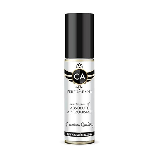 CA Perfume Impression of Absolute Aphrodisiac Unisex Fragrance Oil Amber Spicy Scent Long Lasting Perfumes for Women & Men Travel Size TSA Ready Mini Parfum Body Oil Roll-on 0.33 Fl Oz 10ml