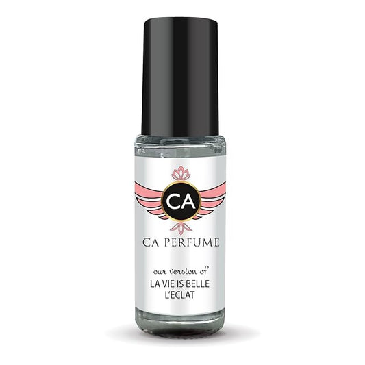 CA Perfume Impression of La Vie Belle L'eclat for Women Fragrance Oil Amber Floral Scent Long Lasting Perfumes for Women Travel Size TSA Ready Mini Parfum Body Oil Roll-on 0.14 Fl Oz 4ml