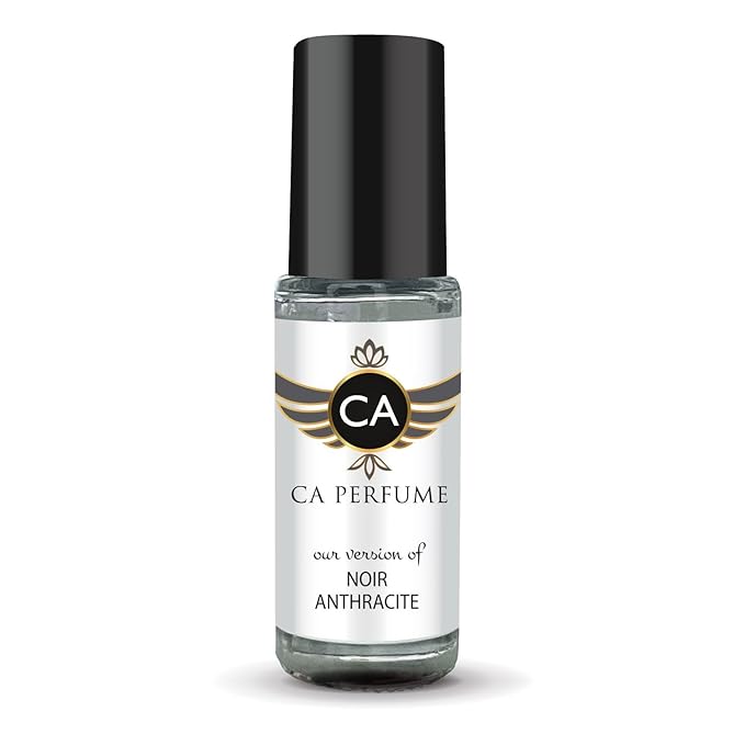 CA Perfume Impression of Noir Anthraci̇te for Men Fragrance Oil Chypre Scent Long Lasting Cologne for Men Travel Size TSA Ready Mini Parfum Body Oil Roll-on 0.14 Fl Oz 4ml