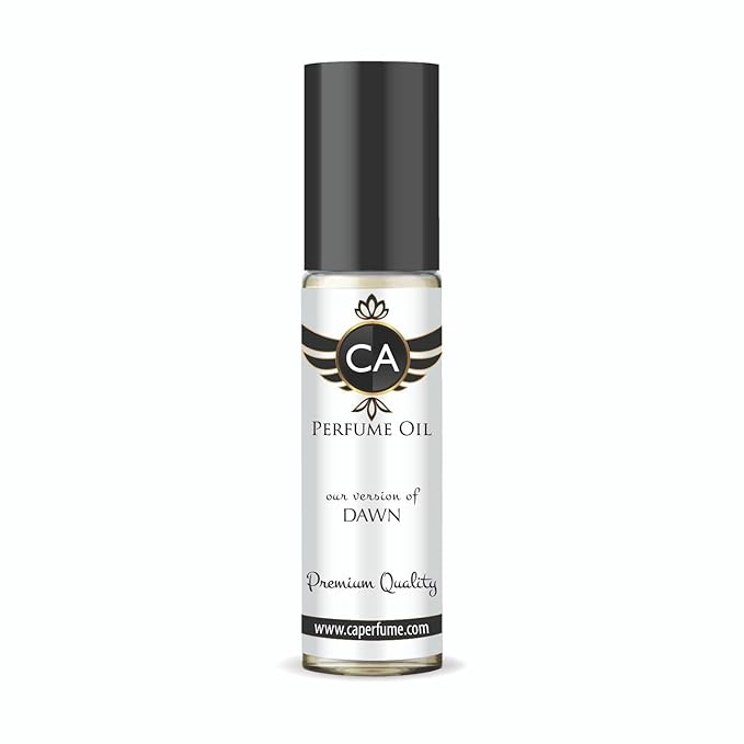 CA Perfume Impression of Dawn Unisex Fragrance Oil Amber Woody Scent Long Lasting Perfumes for Women & Men Travel Size TSA Ready Mini Parfum Body Oil Roll-on 0.33 Fl Oz 10ml
