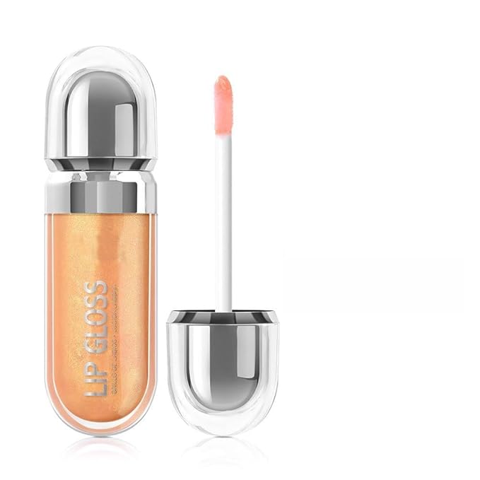 Pearlescent Long-Lasting Waterproof Liquid Lipstick, Mirror-Finish Shimmer Lip Gloss, Non-Sticky Formula (#02)