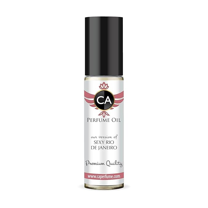 CA Perfume Impression of Sexy Rio De Janeiro for Women Fragrance Oil Floral Fruity Scent Long Lasting Perfumes for Women Travel Size TSA Ready Mini Parfum Body Oil Roll-on 0.33 Fl Oz 10ml
