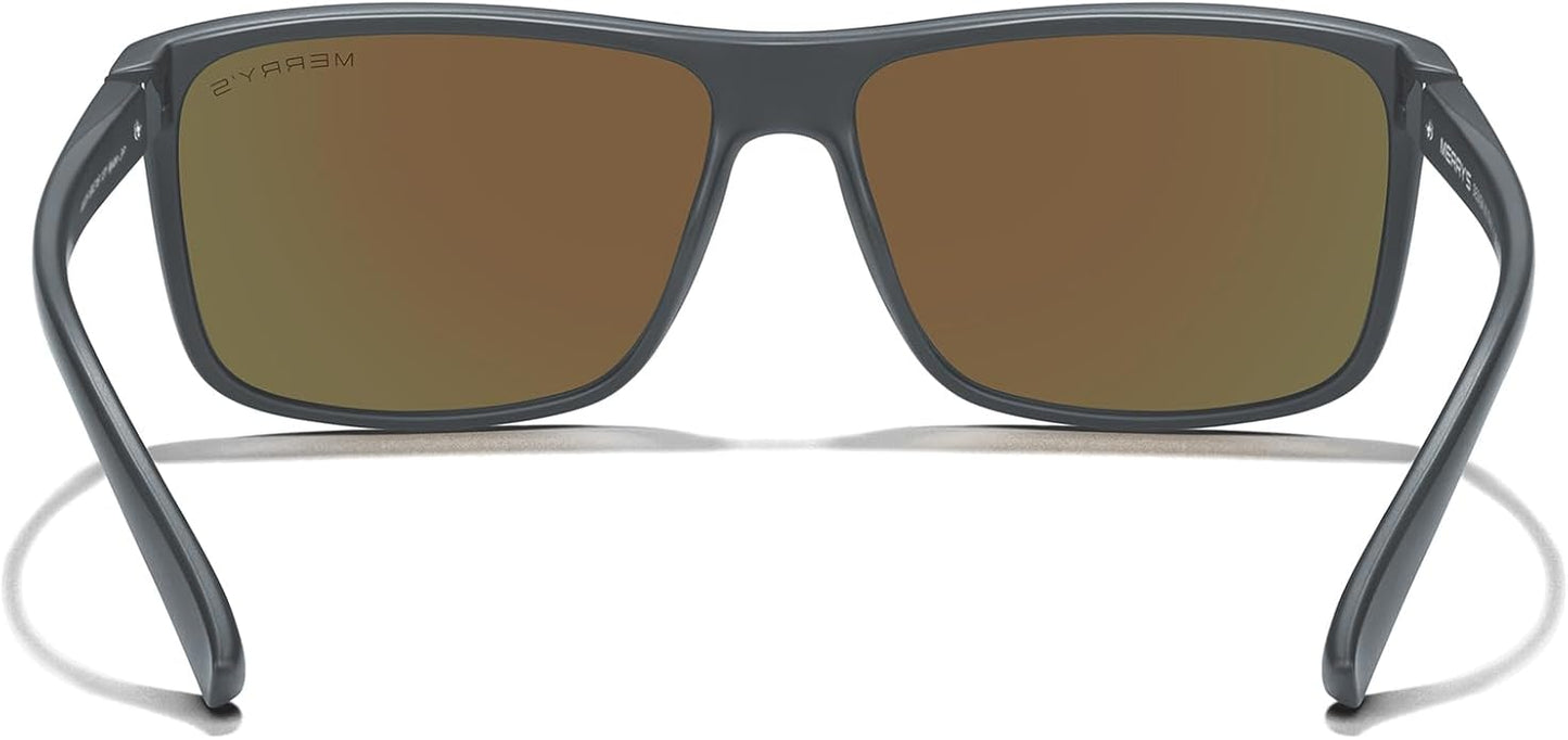 MERRY'S Rectangular Polarized Sports Sunglasses for Men Women Cycling Driving Fishing UV400 Protection S8225