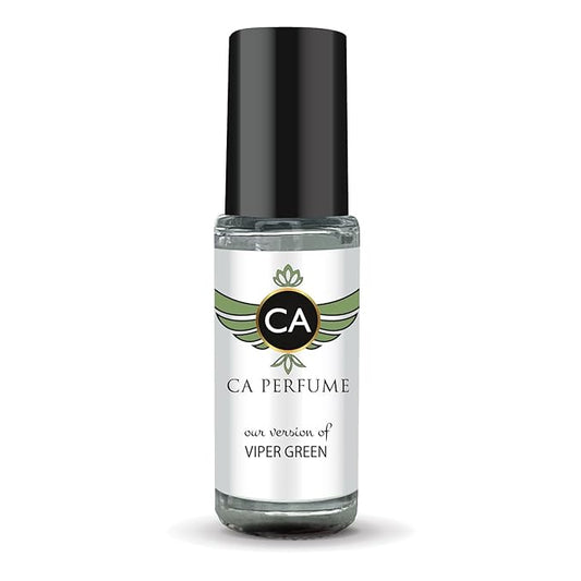 CA Perfume Impression of Viper Green Unisex Perfume Oil Woody Aquatic Scent Long Lasting Fragrance for Women and Men Travel Size Mini Perfume Sample TSA Ready Body Oil Roll-on 0.14 Fl Oz 4ml