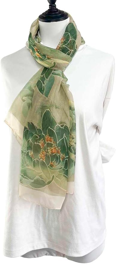 Xyueanlo Scarfs for Women Lightweight Fashion Floral Printed Scarves Neck Scarf Sunscreen Wraps Shawls