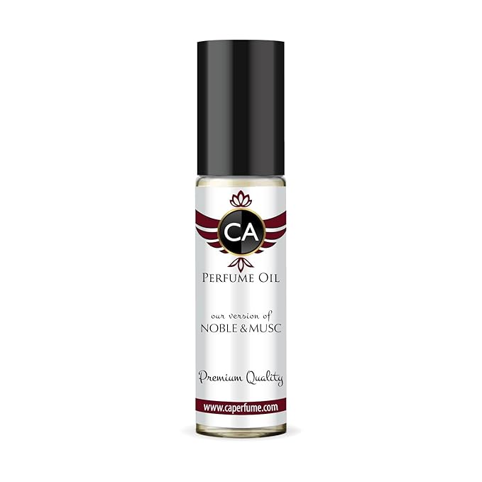 CA Perfume Impression of Noble & Musc Unisex Fragrance Oil Floral Musk Scent Long Lasting Perfumes for Women & Men Travel Size TSA Ready Mini Parfum Body Oil Roll-on 0.33 Fl Oz 10ml