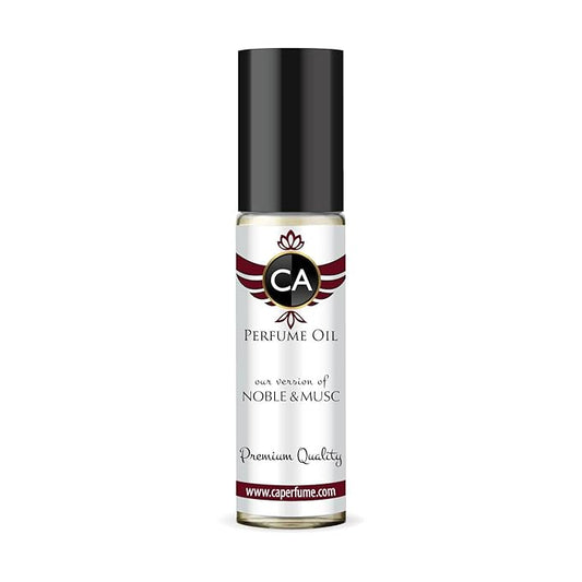 CA Perfume Impression of Noble & Musc Unisex Fragrance Oil Floral Musk Scent Long Lasting Perfumes for Women & Men Travel Size TSA Ready Mini Parfum Body Oil Roll-on 0.33 Fl Oz 10ml