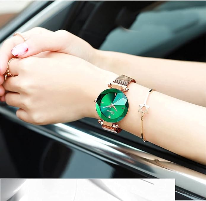 Fashion Watches for Women Rose Gold Stainless Steel Mesh Band Watch Elegant Ladies Gifts Waterproof Wrist Watch