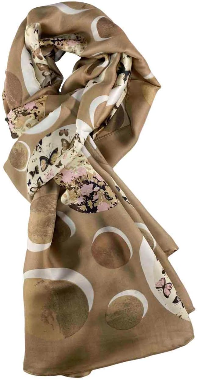 Pokeedioty Scarfs for Women Lightweight Head Scarf Fashion Scarves Elegant Floral Pattern Sunscreen Shawls and Wraps