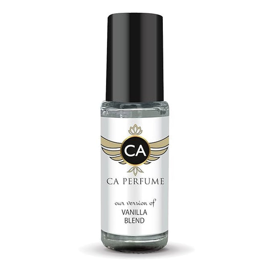 CA Perfume Impression of Vanilla Blend Unisex Fragrance Oil Amber Vanilla Scent Long Lasting Perfumes for Women & Men Travel Size TSA Ready Mini Parfum Body Oil Roll-on 0.14 Fl Oz 4ml