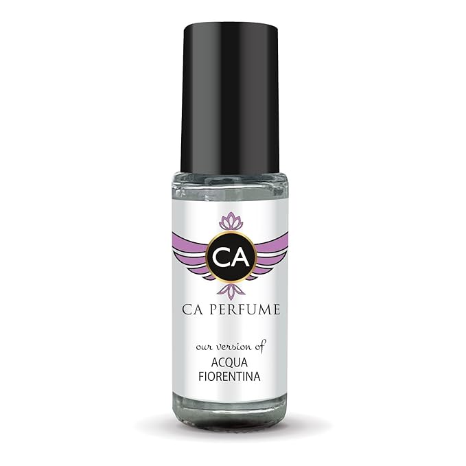CA Perfume Impression of Acqua Fiorentina for Women Fragrance Oil Floral Fruity Scent Long Lasting Perfumes for Women Travel Size TSA Ready Mini Parfum Body Oil Roll-on 0.14 Fl Oz 4ml