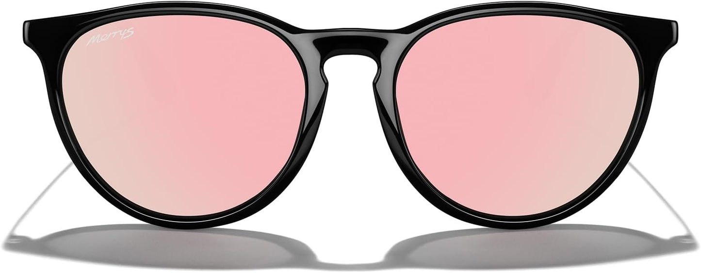 MERRY'S Vintage Polarized Sunglasses for Women Men Retro Round Mirrored Lens Sun glasses UV400