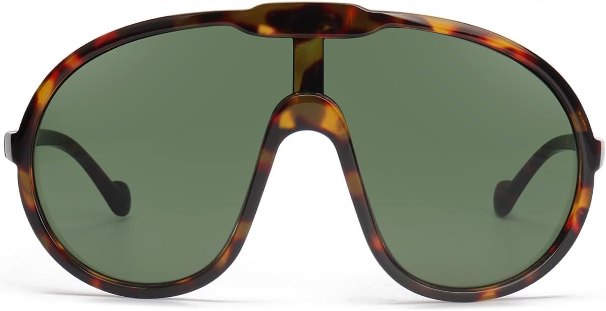 Trendy Oversized Sunglasses for Women Men Fashion Shield Aviator Sun Glasses UV400 Protection Goggles