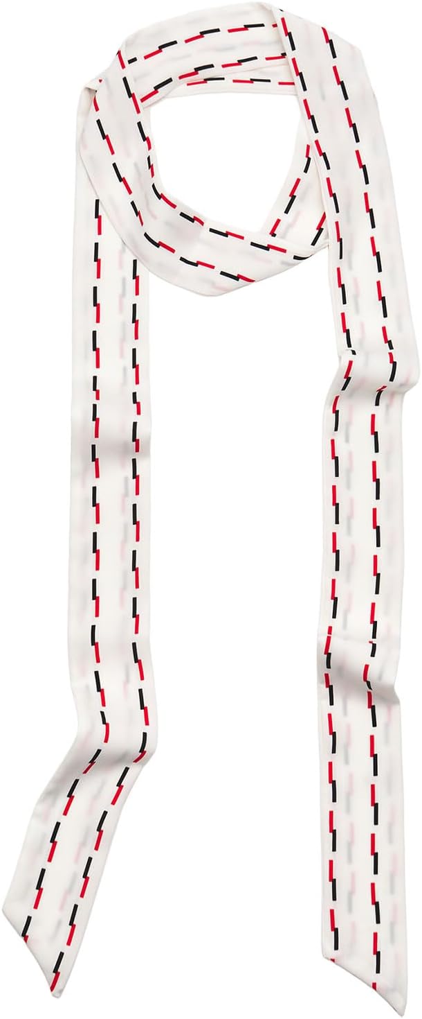 Solid Color Neck Scarf Purse Narrow Scarf Handbags Skinny Twill Hair Scarves Women Fashion Accessories Bag Charms
