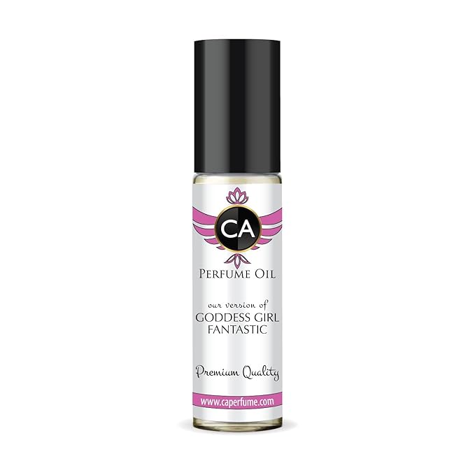 CA Perfume Impression of Goddess Girl Fantastic Pink for Women Fragrance Oil Amber Floral Scent Long Lasting Perfumes for Women Travel Size TSA Ready Mini Parfum Body Oil Roll-on 0.33 Fl Oz 10ml