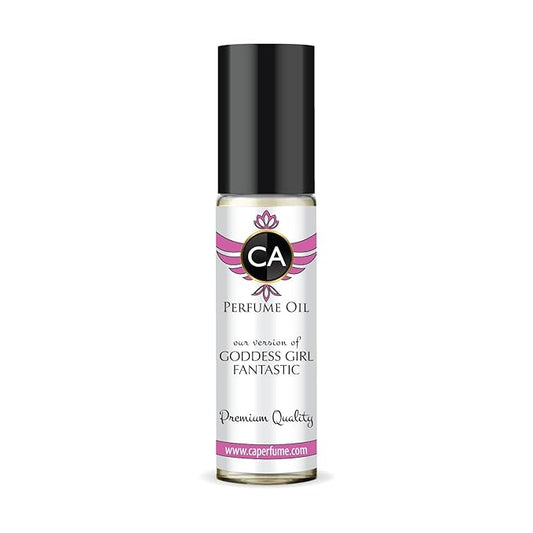 CA Perfume Impression of Goddess Girl Fantastic Pink for Women Fragrance Oil Amber Floral Scent Long Lasting Perfumes for Women Travel Size TSA Ready Mini Parfum Body Oil Roll-on 0.33 Fl Oz 10ml
