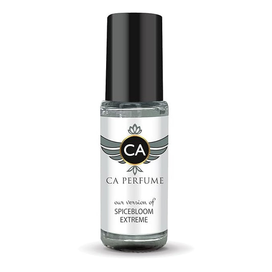 CA Perfume Impression of Spicebloom Extreme for Men Perfume Oil Amber Spicy Scent Long Lasting Cologne for Men Travel Size Mini Perfume Sample TSA Ready Body Oil Roll-on 0.14 Fl Oz 4ml
