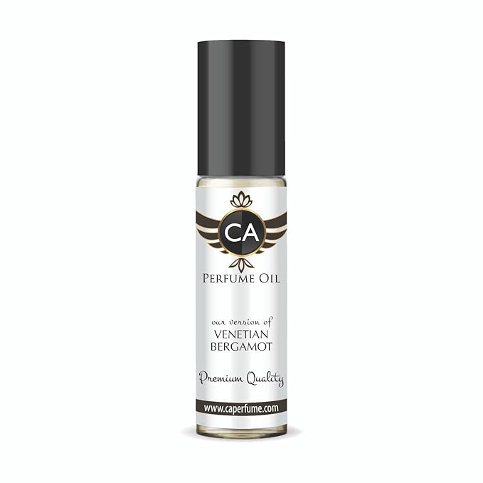 CA Perfume Impression of Venetian Bergamot Unisex Fragrance Oil Woody Spicy Scent Long Lasting Perfumes for Women & Men Travel Size TSA Ready Mini Parfum Body Oil Roll-on 0.33 Fl Oz 10ml