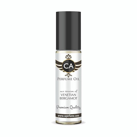CA Perfume Impression of Venetian Bergamot Unisex Fragrance Oil Woody Spicy Scent Long Lasting Perfumes for Women & Men Travel Size TSA Ready Mini Parfum Body Oil Roll-on 0.33 Fl Oz 10ml