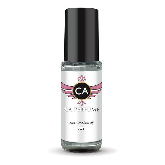 CA Perfume Impression of Joy for Women Perfume Oil Floral Woody Musk Scent Long Lasting Perfumes for Women Travel Size Mini Perfume Sample TSA Ready Body Oil Roll-on 0.14 Fl Oz 4ml