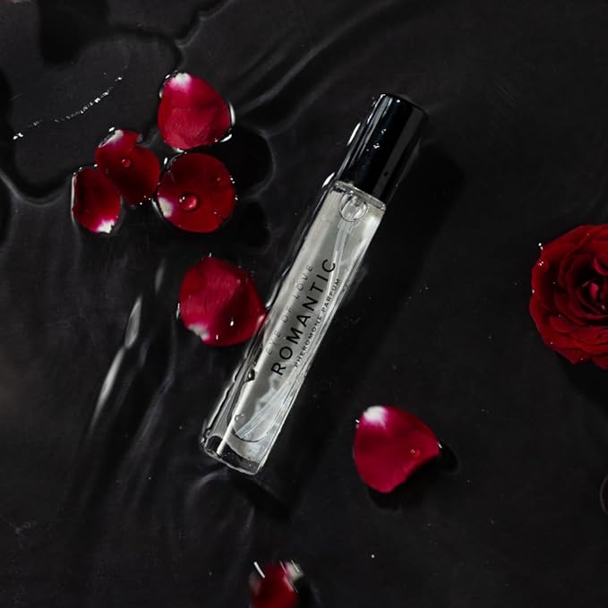 Eye of Love Romantic Pheromone Cologne for Men - Sandalwood Mint Perfume with Lemongrass & Vanilla - Long Lasting Plant-Based Fragrances for Date Nights - 10ml/0.34fl oz Men's Parfum