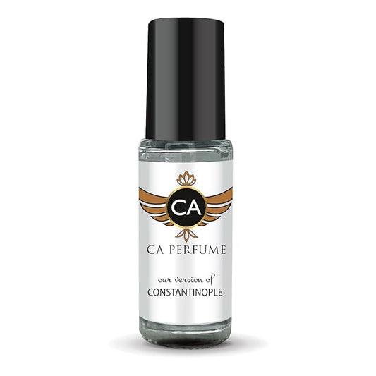 CA Perfume Impression of Constantinople Unisex Perfume Oil Aromatic Spicy Scent Long Lasting Fragrance for Women and Men Travel Size Mini Perfume Sample TSA Ready Body Oil Roll-on 0.14 Fl Oz 4ml