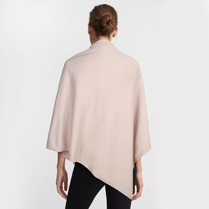 EXTREE Scarfs for Women Pashmina Silky Shawl Wrap for Evening Dressing Blanket Open Front Poncho Cape