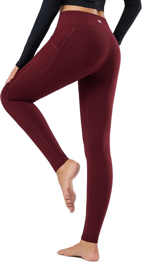 baleaf Winter Clothing Women Leggings Fleece Lined Tights Thermal Warm Thick Cold Weather Gear 1 Pockets